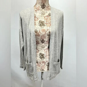 TALBOTS Gray Cashmere blend cardigan size MP.